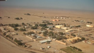 حقل آمال النفطي من الجو
