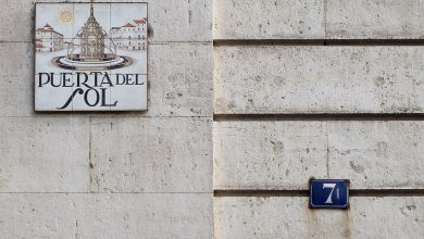 ساحة بويرتا ديل سول في مدريد